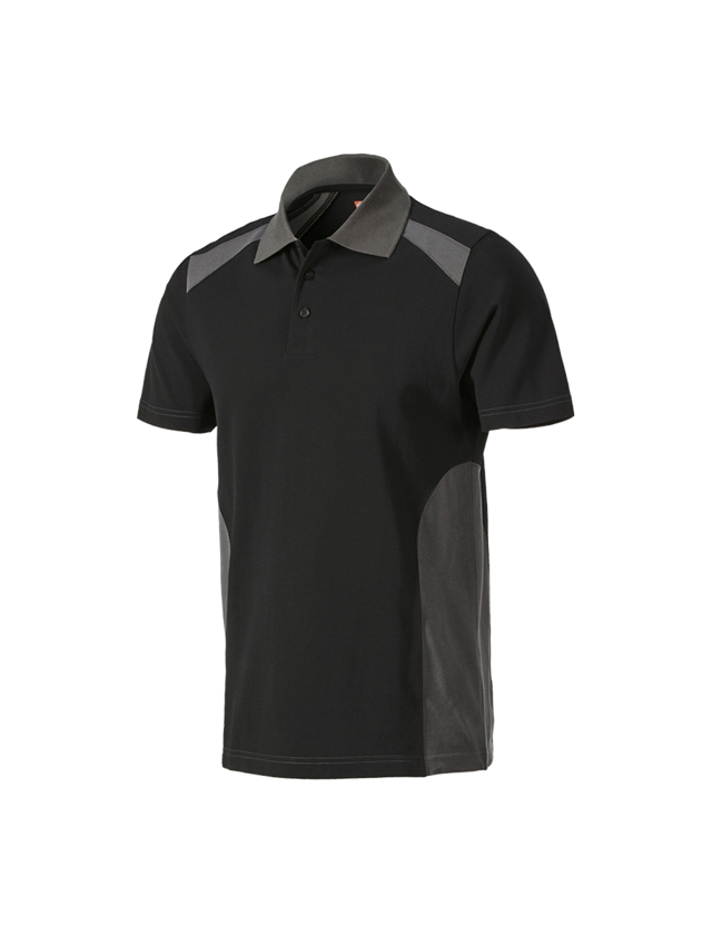 Trička, svetry & košile: Polo-Tričko cotton e.s.active + černá/antracit 2