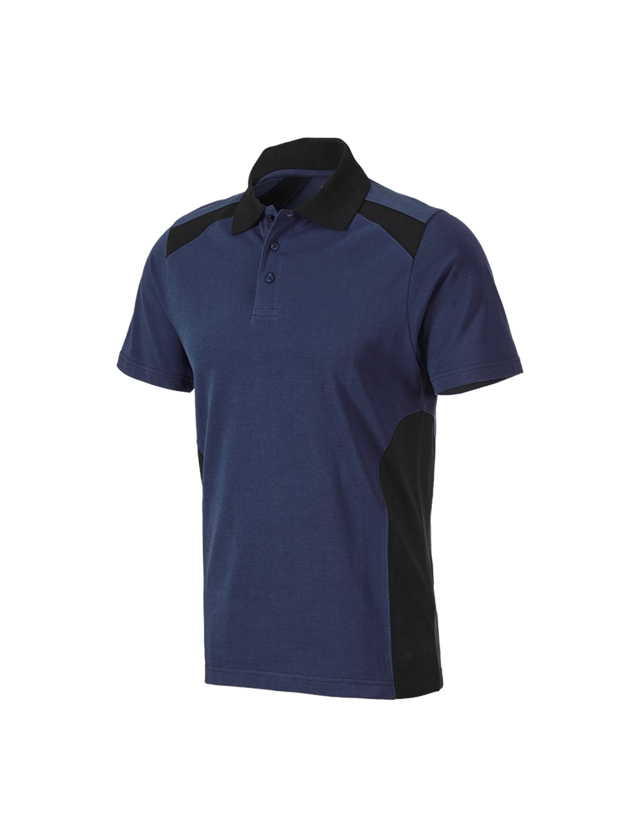 Trička, svetry & košile: Polo-Tričko cotton e.s.active + tmavomodrá/černá 2