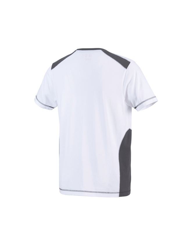 Trička, svetry & košile: Tričko cotton e.s.active + bílá/antracit 3