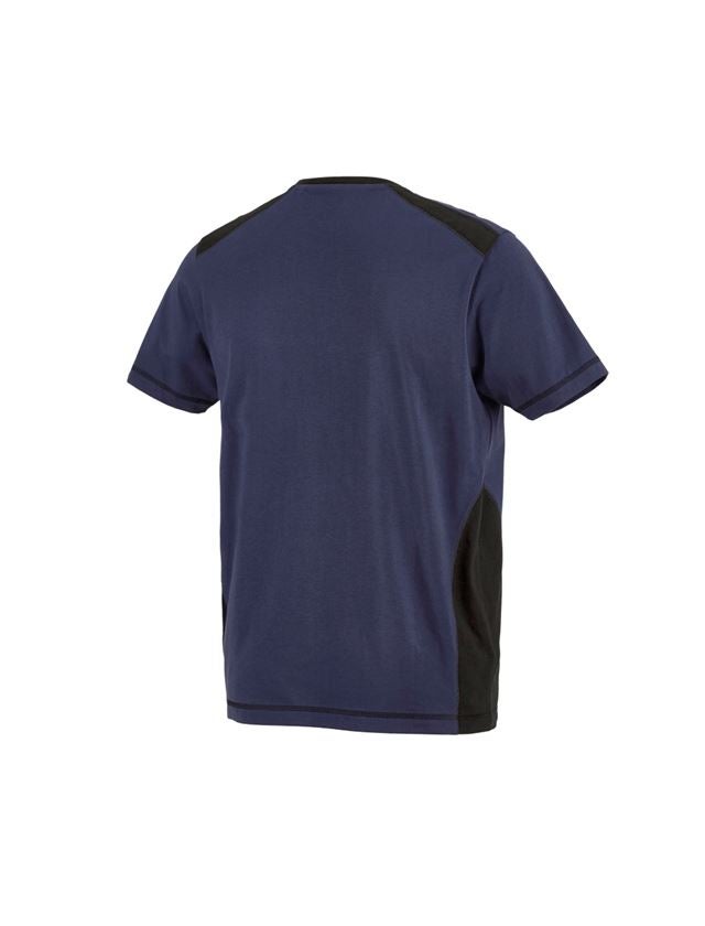 Trička, svetry & košile: Tričko cotton e.s.active + tmavomodrá/černá 2