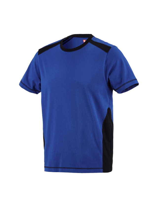 Trička, svetry & košile: Tričko cotton e.s.active + modrá chrpa/černá 1
