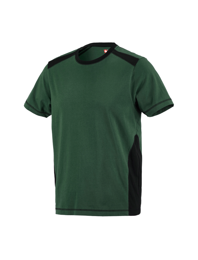 Trička, svetry & košile: Tričko cotton e.s.active + zelená/černá 2