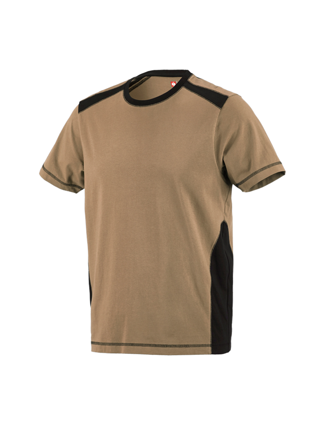 Trička, svetry & košile: Tričko cotton e.s.active + khaki/černá 2