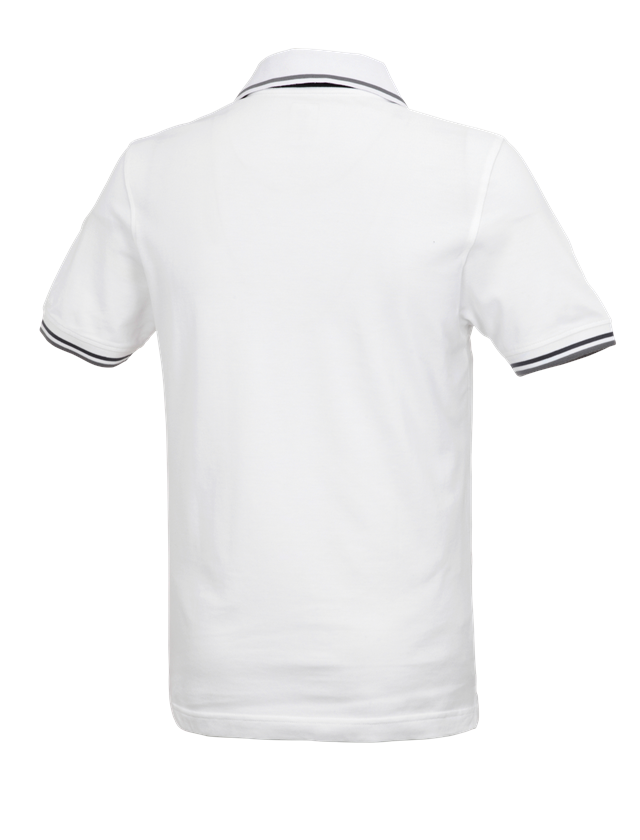 Trička, svetry & košile: e.s. Polo-Tričko cotton Deluxe Colour + bílá/antracit 2
