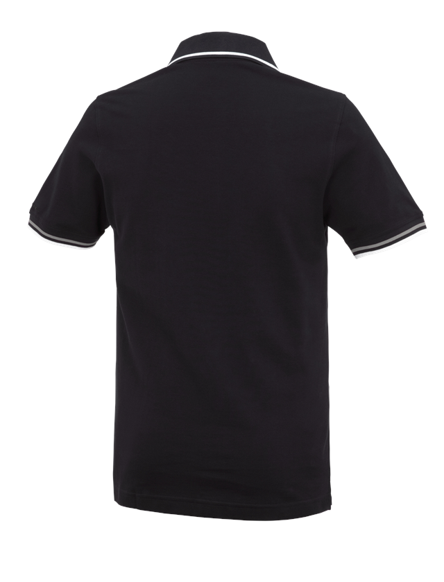 Trička, svetry & košile: e.s. Polo-Tričko cotton Deluxe Colour + černá/stříbrná 3