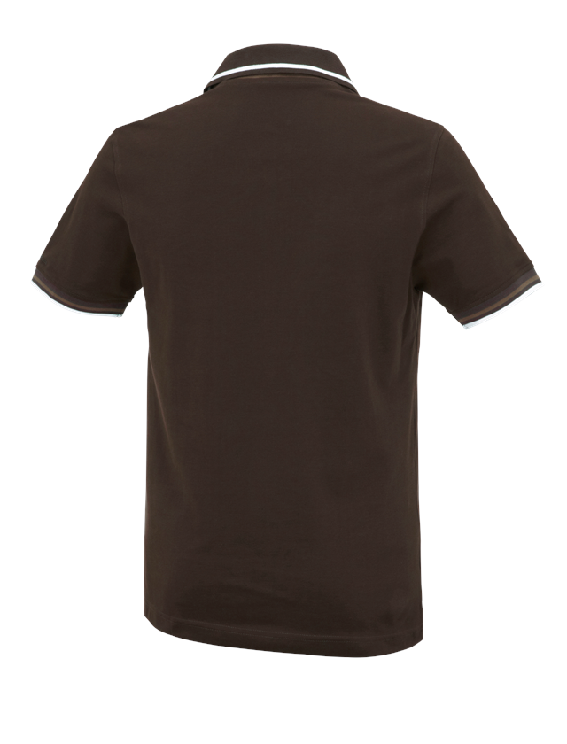 Trička, svetry & košile: e.s. Polo-Tričko cotton Deluxe Colour + kaštan/lískový oříšek 3