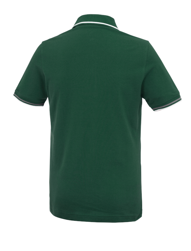 Zahradní / Lesnictví a Zemědělství: e.s. Polo-Tričko cotton Deluxe Colour + zelená/hliník 1