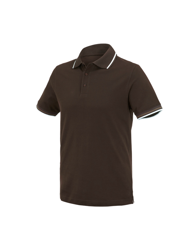 Trička, svetry & košile: e.s. Polo-Tričko cotton Deluxe Colour + kaštan/lískový oříšek 2