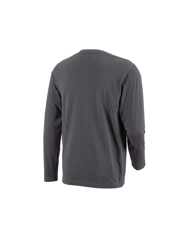 Trička, svetry & košile: e.s. triko s dlouhým rukávem cotton + antracit 3