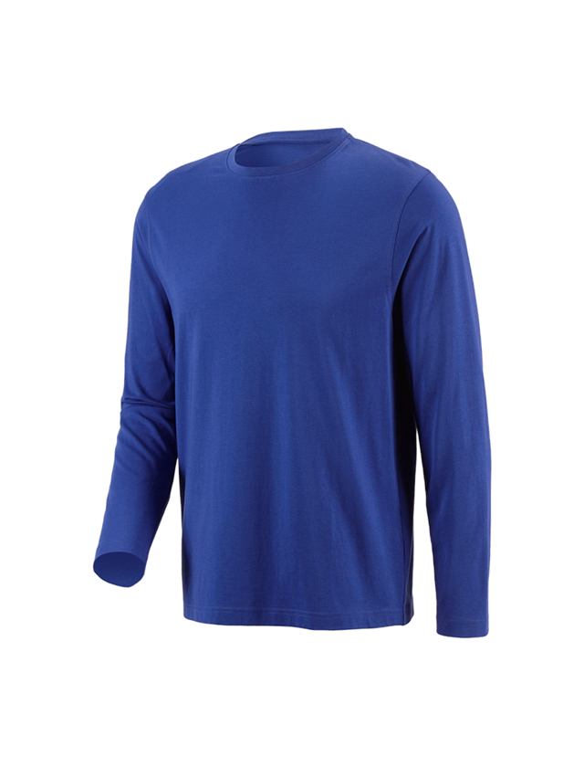 Instalatéři: e.s. triko s dlouhým rukávem cotton + modrá chrpa
