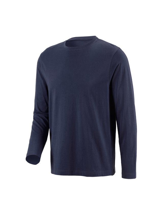 Trička, svetry & košile: e.s. triko s dlouhým rukávem cotton + tmavomodrá 2