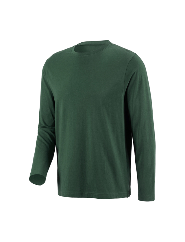 Trička, svetry & košile: e.s. triko s dlouhým rukávem cotton + zelená