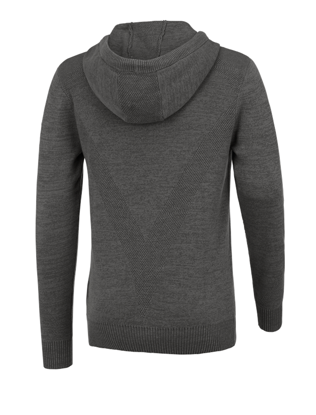 Trička, svetry & košile: e.s. Pletený svetr s kapucí + titan melanž 3