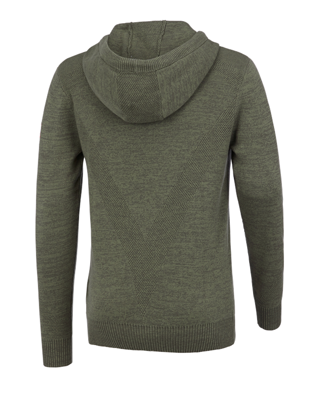 Trička, svetry & košile: e.s. Pletený svetr s kapucí + tymián melanž 3