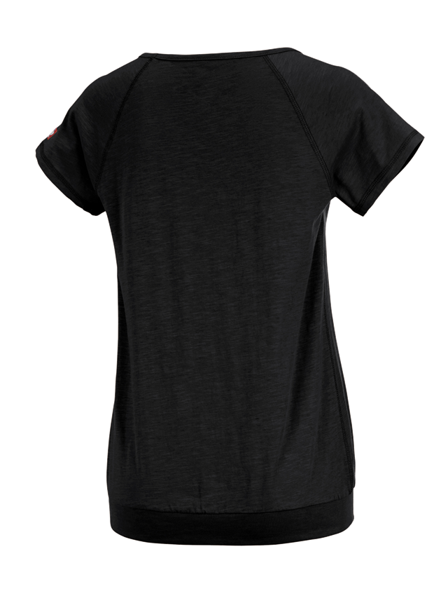 Trička | Svetry | Košile: e.s. Tričko cotton slub, dámské + černá 1