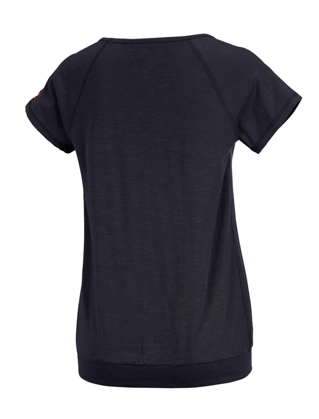 Trička | Svetry | Košile: e.s. Tričko cotton slub, dámské + tmavomodrá 1