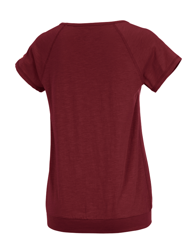 Trička | Svetry | Košile: e.s. Tričko cotton slub, dámské + rubínová 1