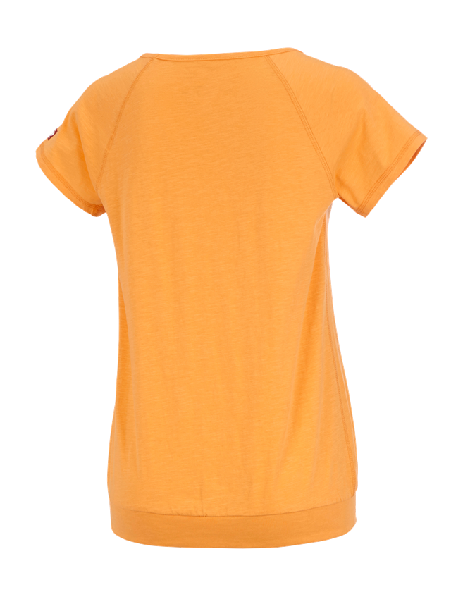 Témata: e.s. Tričko cotton slub, dámské + světle oranžová 1