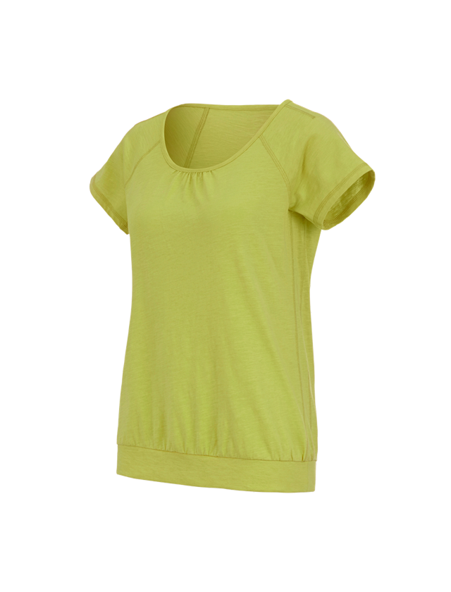 Trička | Svetry | Košile: e.s. Tričko cotton slub, dámské + májové zelená