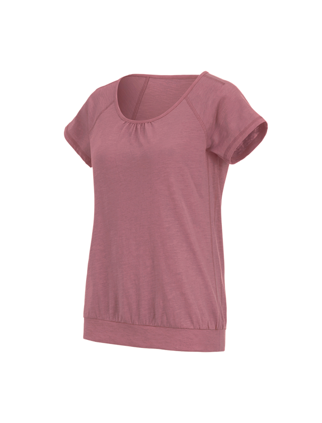 Trička | Svetry | Košile: e.s. Tričko cotton slub, dámské + starorůžová