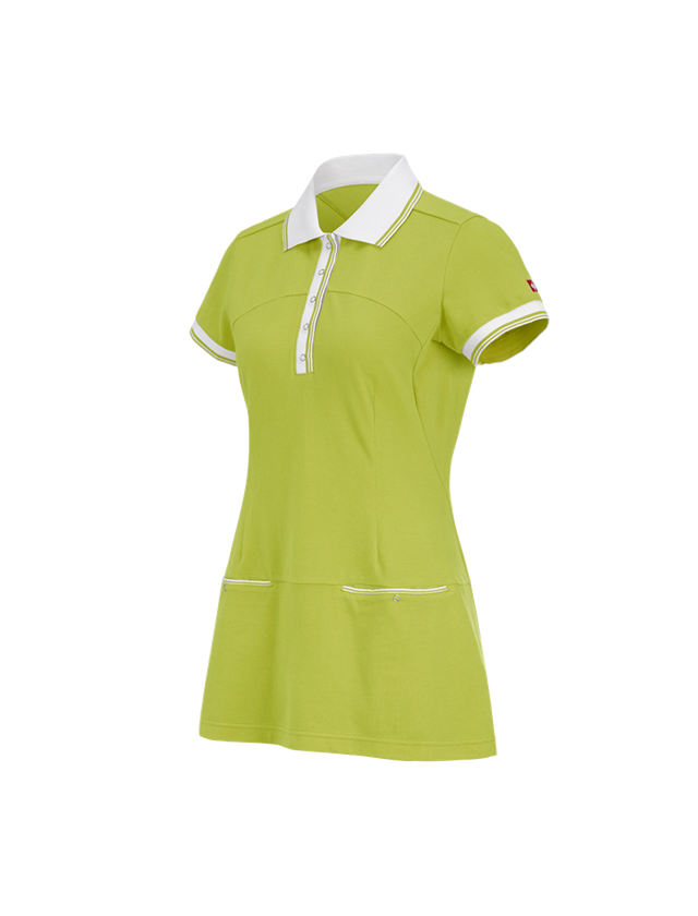 Trička | Svetry | Košile: Šaty piqué e.s.avida + májové zelená