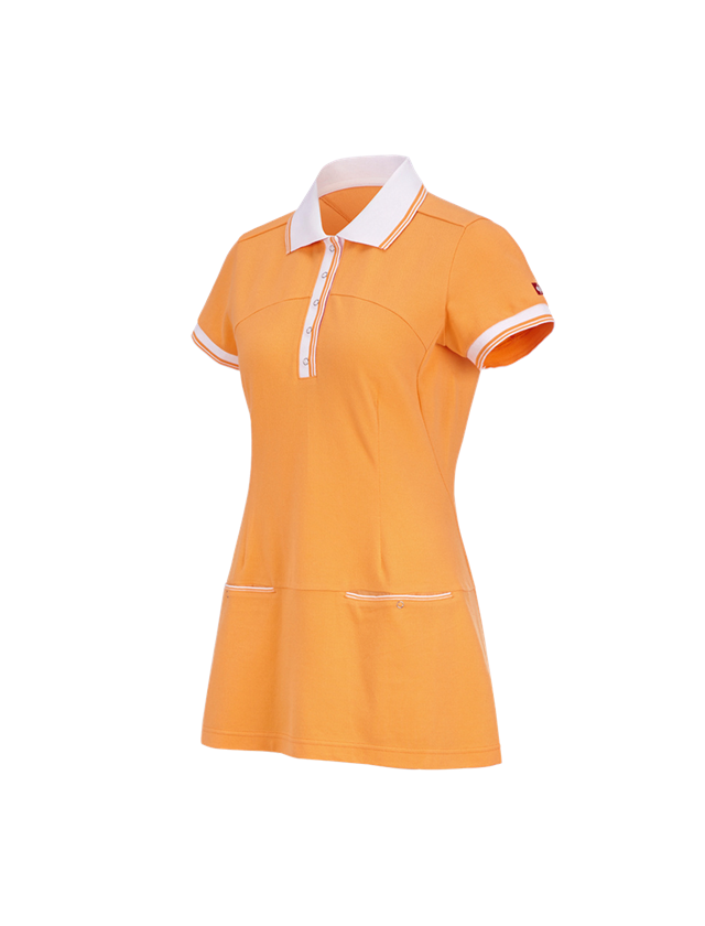 Šaty | Sukně: Šaty piqué e.s.avida + světle oranžová