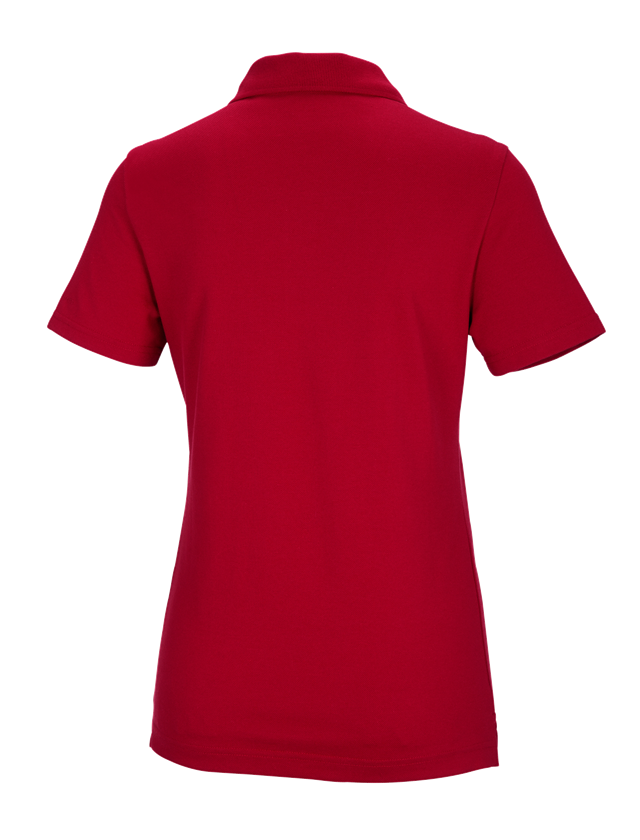 Trička | Svetry | Košile: e.s. Funkční polo tričko poly cotton, dámské + ohnivě červená 1