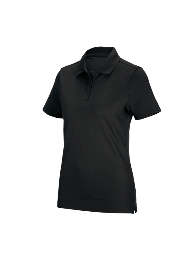 Trička | Svetry | Košile: e.s. Funkční polo tričko poly cotton, dámské + černá