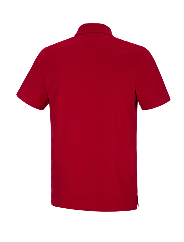 Trička, svetry & košile: e.s. Funkční polo tričko poly cotton + ohnivě červená 1