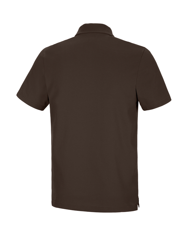 Trička, svetry & košile: e.s. Funkční polo tričko poly cotton + kaštan 1