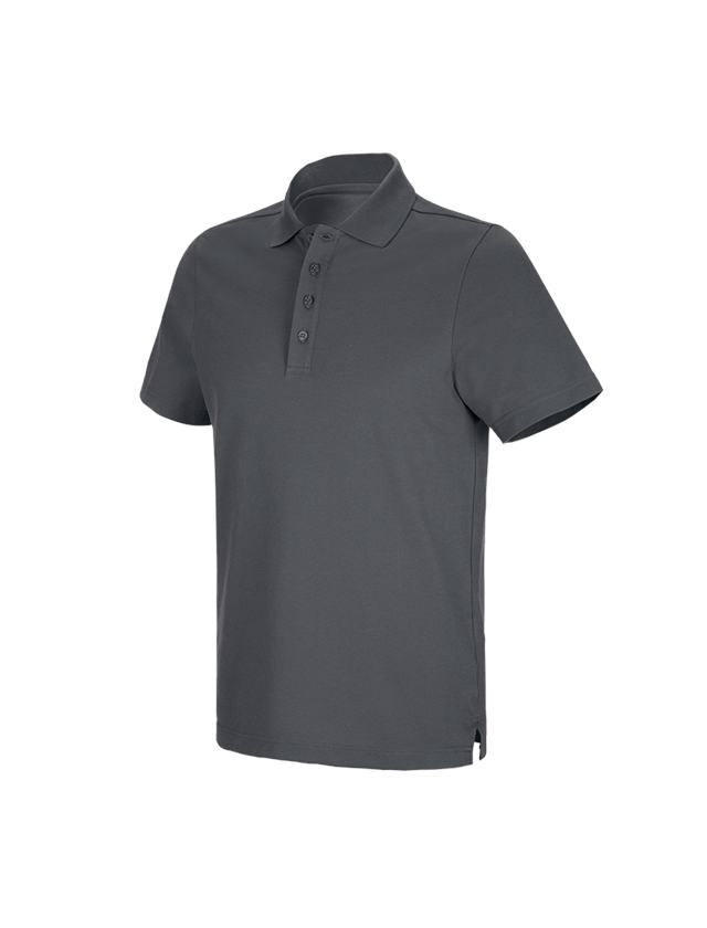 Trička, svetry & košile: e.s. Funkční polo tričko poly cotton + antracit