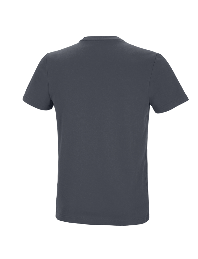 Trička, svetry & košile: e.s. Funkční tričko poly cotton + antracit 1