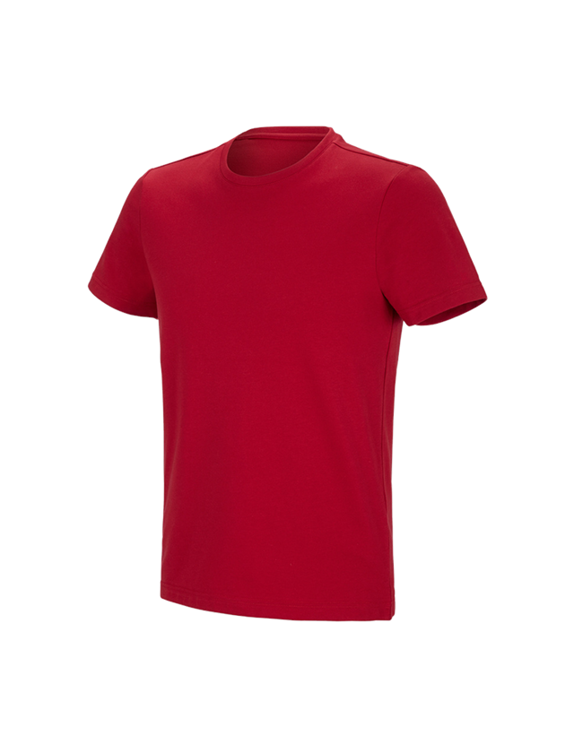 Instalatéři: e.s. Funkční tričko poly cotton + ohnivě červená