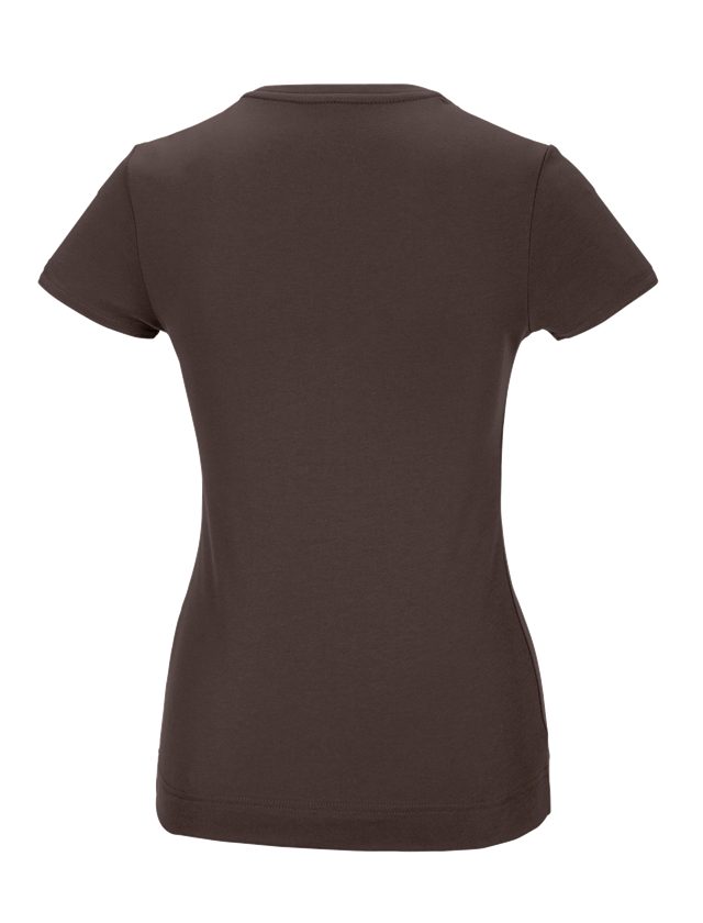Trička | Svetry | Košile: e.s. Funkční tričko poly cotton, dámské + kaštan 1
