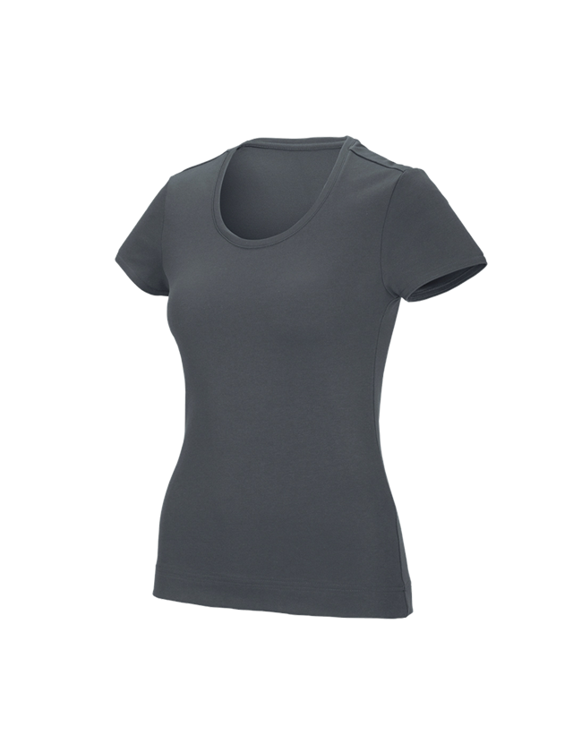 Trička | Svetry | Košile: e.s. Funkční tričko poly cotton, dámské + antracit