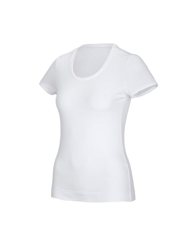 Trička | Svetry | Košile: e.s. Funkční tričko poly cotton, dámské + bílá