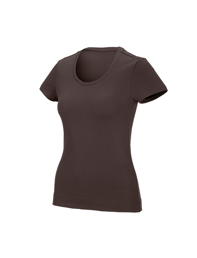 Trička | Svetry | Košile: e.s. Funkční tričko poly cotton, dámské + kaštan