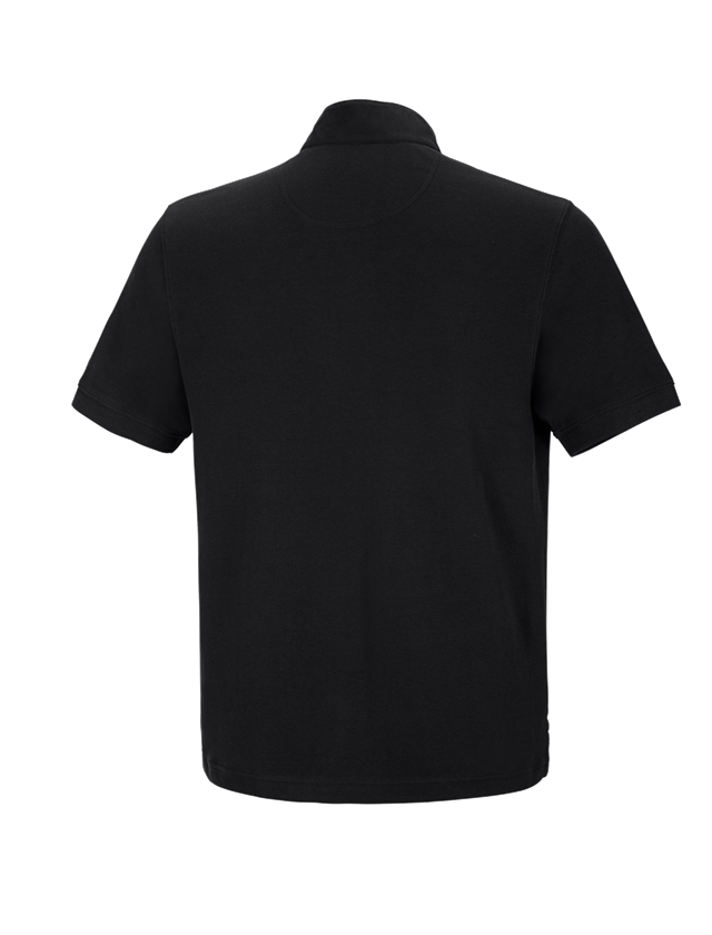 Trička, svetry & košile: e.s. Polo tričko cotton Mandarin + černá 1