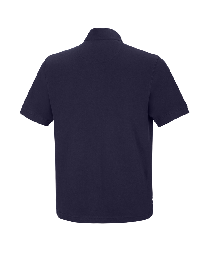 Trička, svetry & košile: e.s. Polo tričko cotton Mandarin + tmavomodrá 1