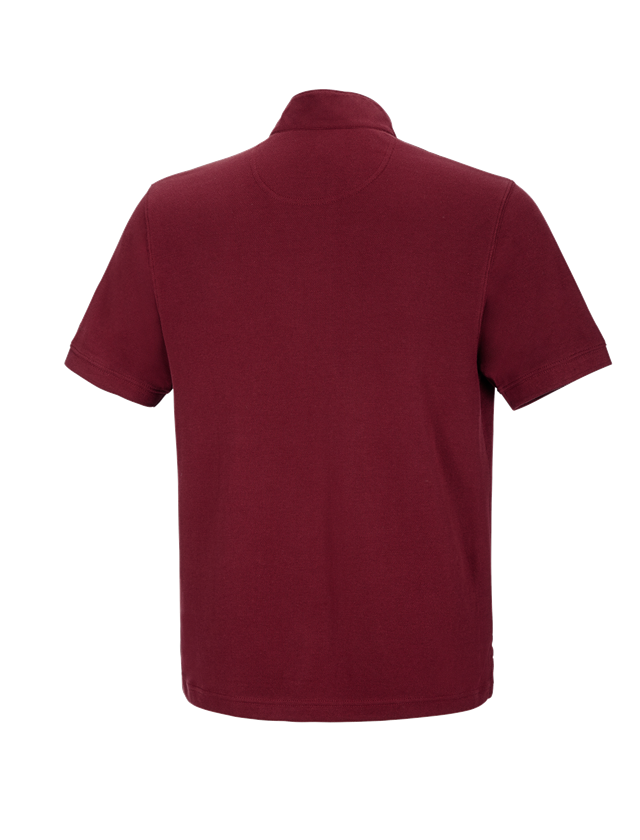 Trička, svetry & košile: e.s. Polo tričko cotton Mandarin + rubínová 1