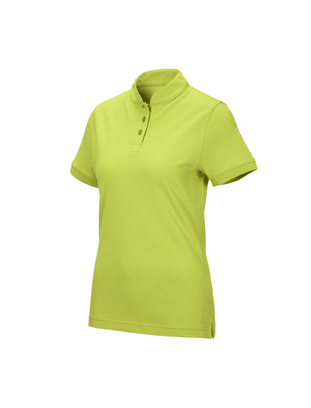 Trička | Svetry | Košile: e.s. Polo tričko cotton Mandarin, dámské + májové zelená