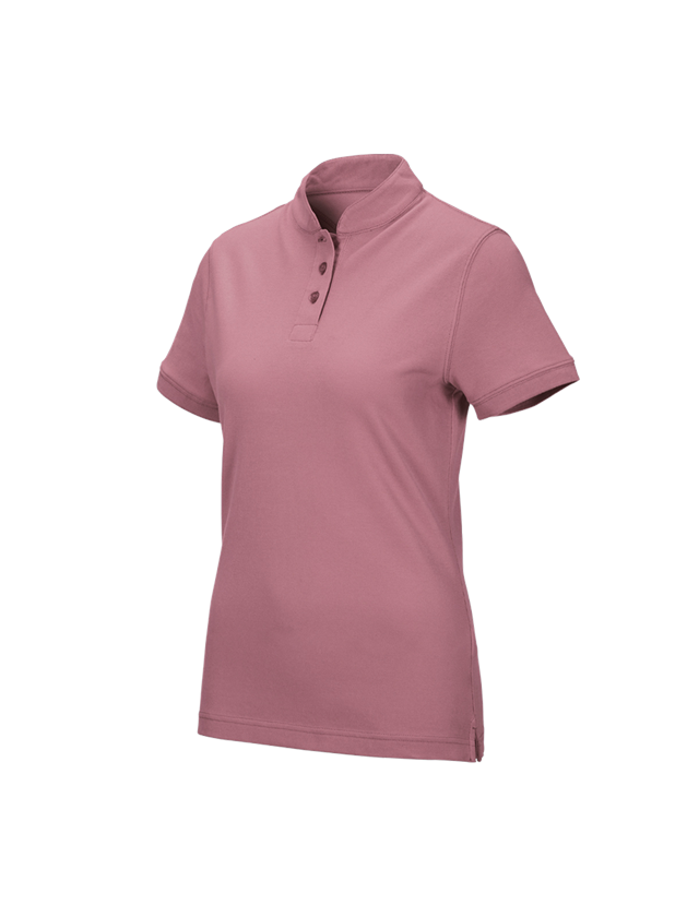 Trička | Svetry | Košile: e.s. Polo tričko cotton Mandarin, dámské + starorůžová