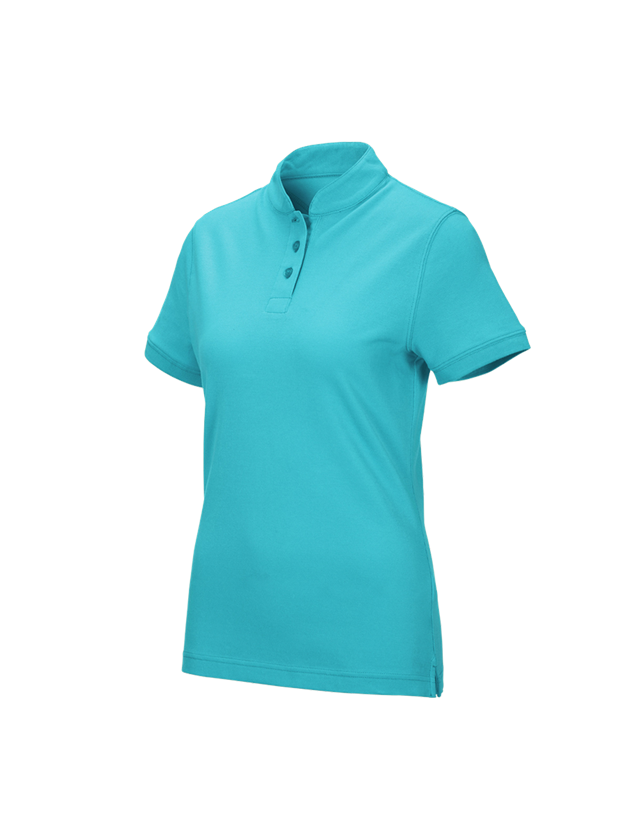 Trička | Svetry | Košile: e.s. Polo tričko cotton Mandarin, dámské + modrá capri