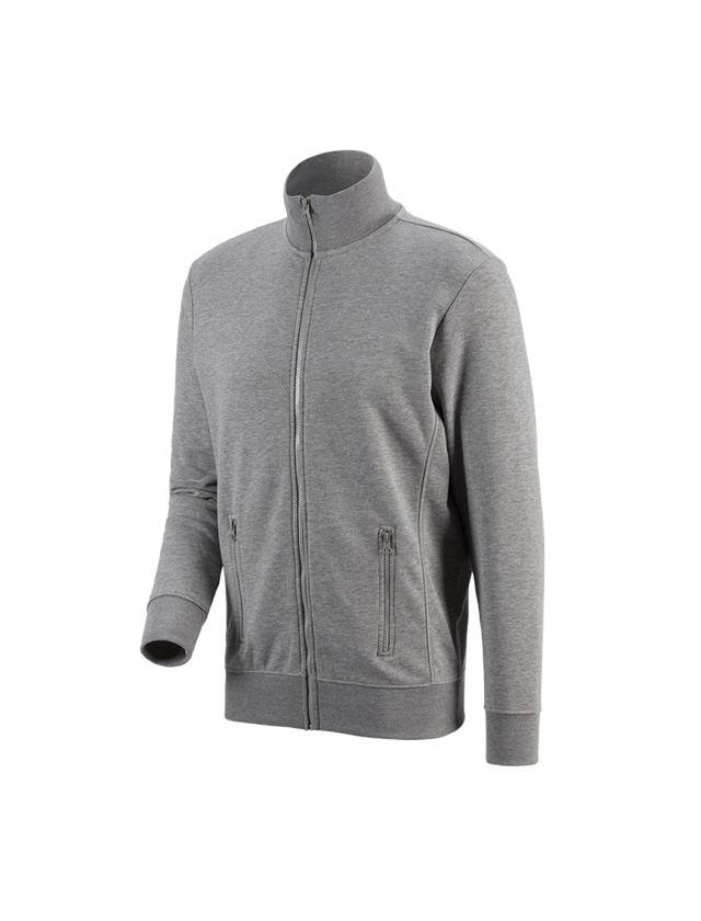 Trička, svetry & košile: e.s. Bunda Sweat poly cotton + šedý melír