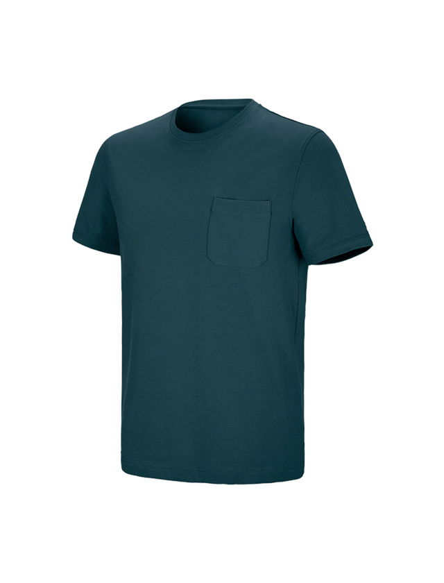 Trička, svetry & košile: e.s. Tričko cotton stretch Pocket + mořská modrá