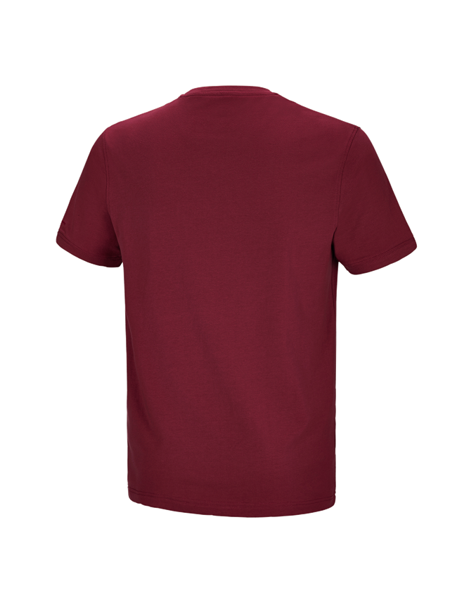 Trička, svetry & košile: e.s. Tričko cotton stretch Pocket + bordó 1