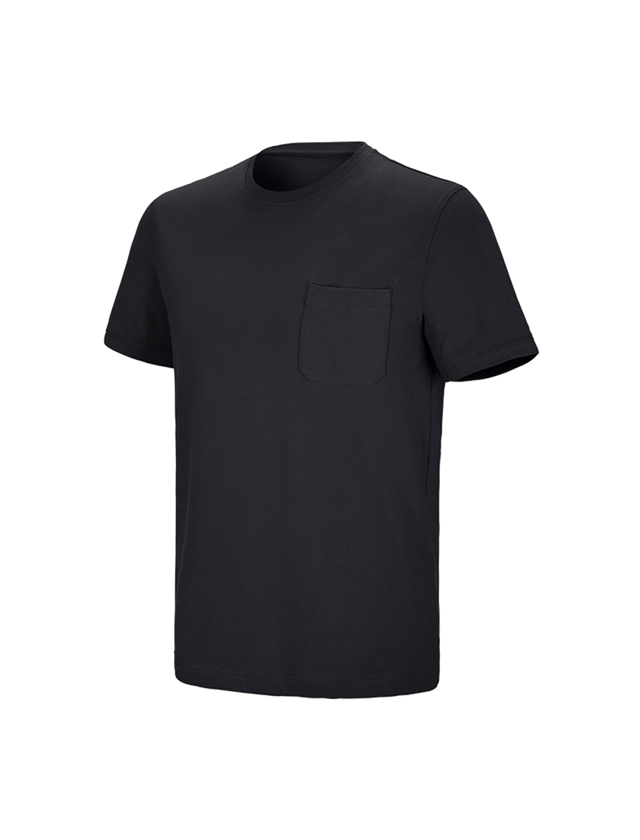 Trička, svetry & košile: e.s. Tričko cotton stretch Pocket + černá 2