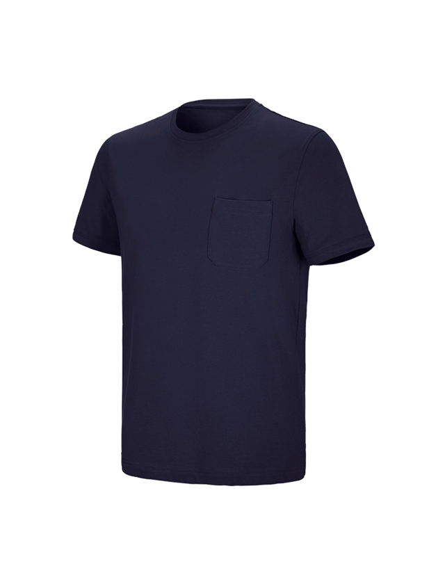 Trička, svetry & košile: e.s. Tričko cotton stretch Pocket + tmavomodrá 2