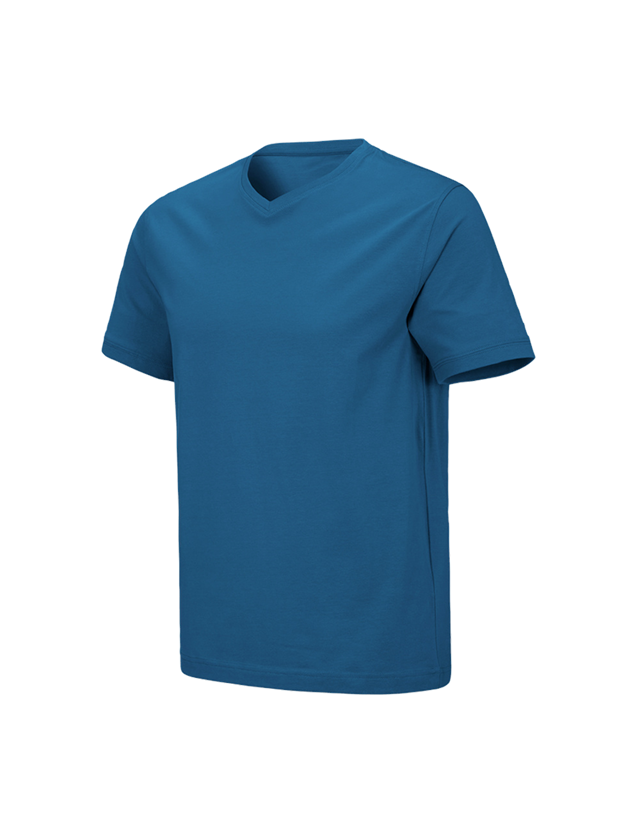 Trička, svetry & košile: e.s. Tričko cotton stretch V-Neck + atol