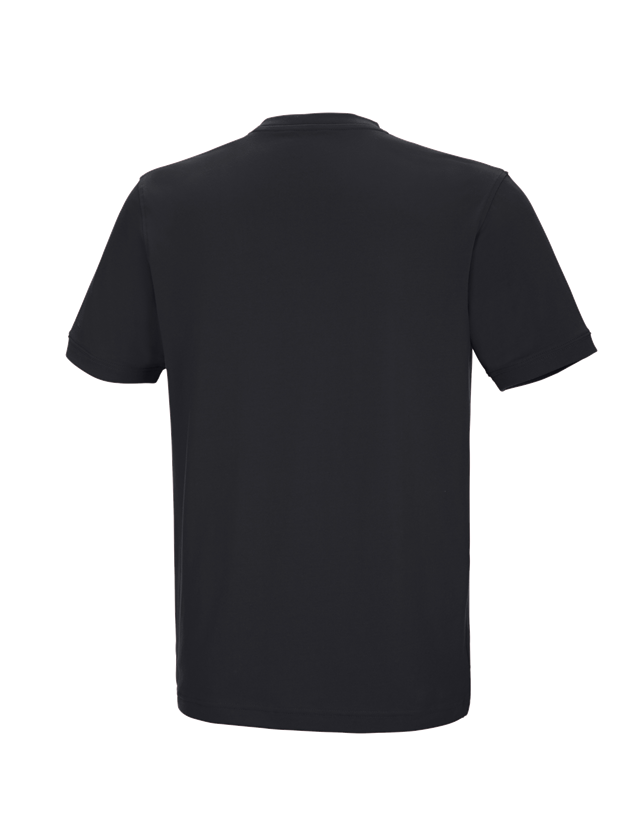 Trička, svetry & košile: e.s. Tričko cotton stretch V-Neck + černá 2